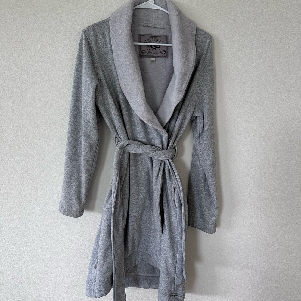 UGG Women's Gray Shawl Collar Robe